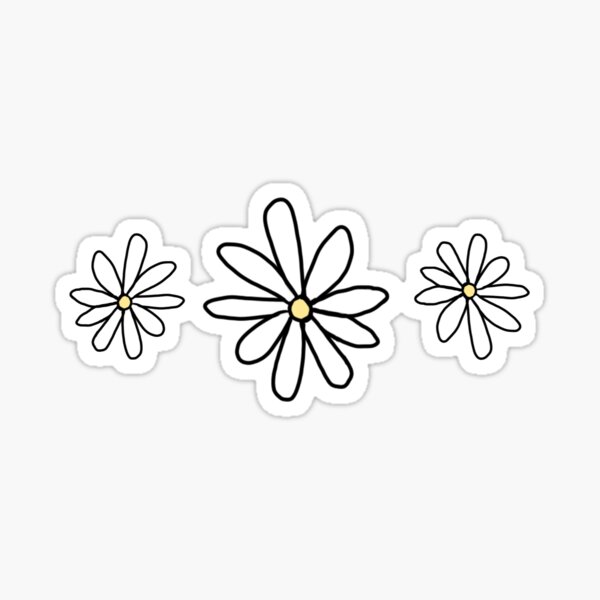 Item preview, White Daisies w/ yellow designed and sold by chemqueen.