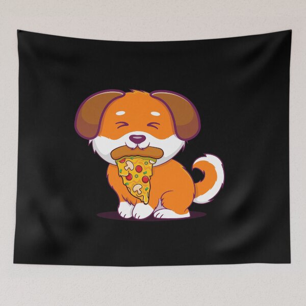 Item preview, Dog Eating A Pizza designed and sold by ReadyArt.