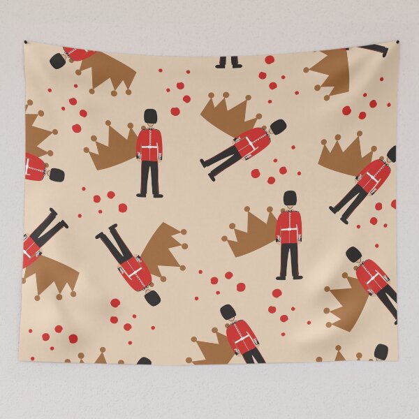 Item preview, Queen's guard soldier and crown designed and sold by kim tang.
