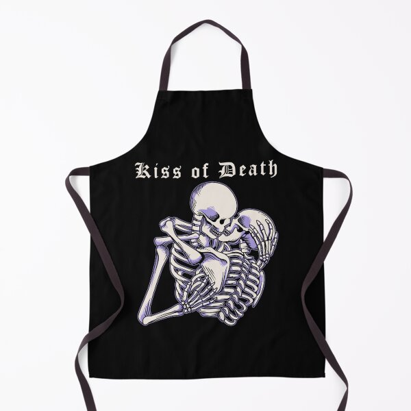 Aperçu de l'œuvre Baiser de la mort, Squelette Lovers Embrace, Goth, Occulte, Halloween Design créée et vendue par Proverbial Wisdom Design.