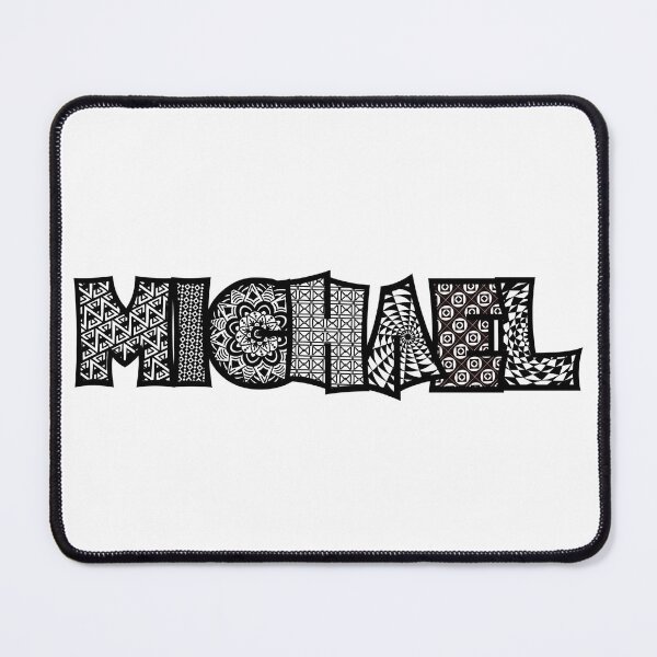 Item preview, Michael black and white name doodle designed and sold by heatherbenner.
