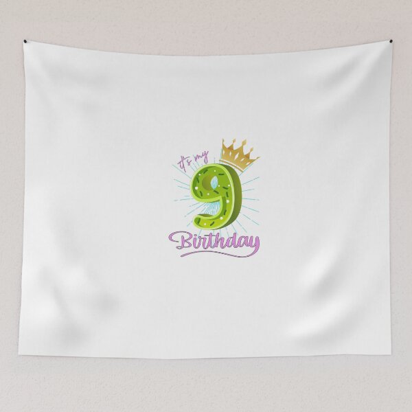 Item preview, It's My 9th Birthday designed and sold by FantasticBee.