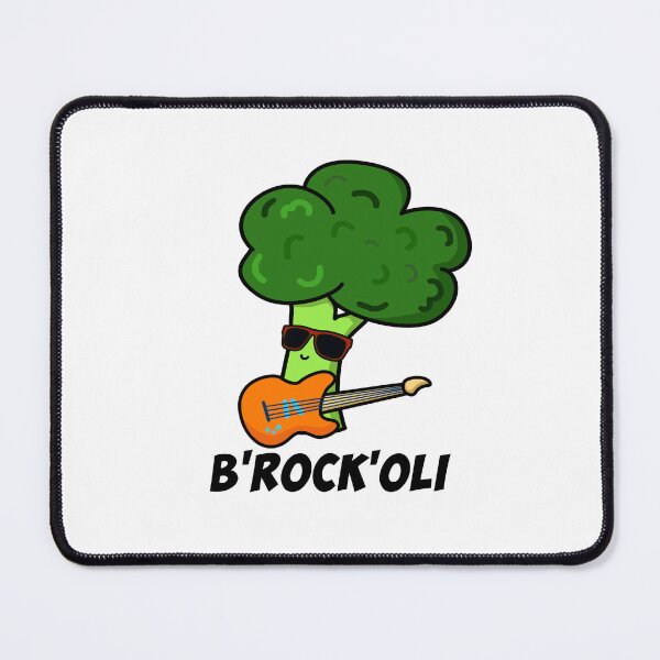 Item preview, B-Rock-Oli Funny Rocker Broccoli Puns  designed and sold by punnybone.
