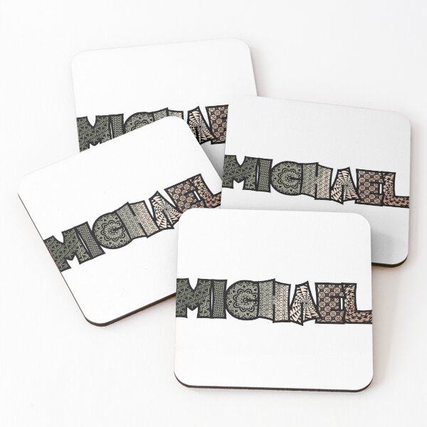 Item preview, Michael green to tan name doodle designed and sold by heatherbenner.