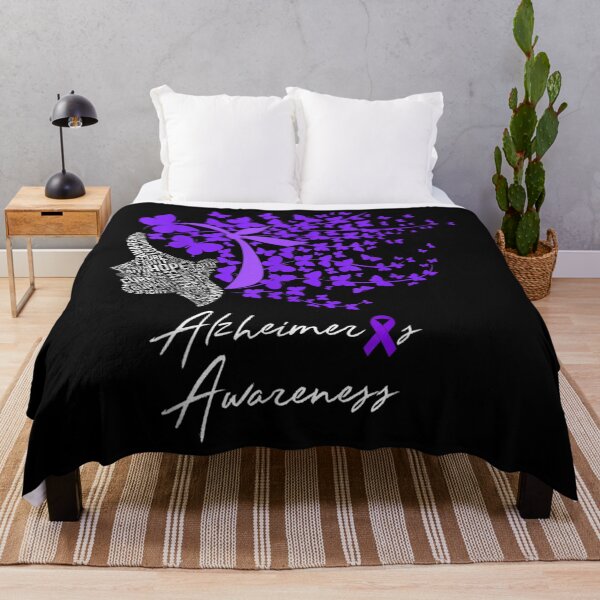 Item preview, Alzheimer's Awareness  Alzheimers Purple Butterflies designed and sold by BrianLangley2.