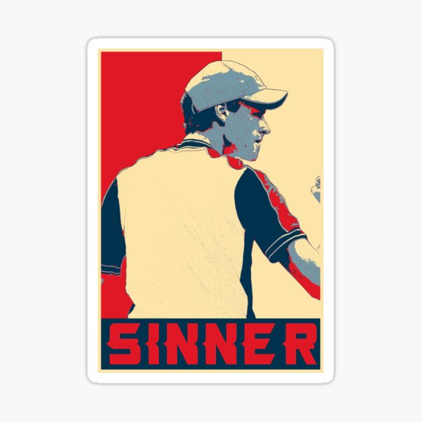"Jannik Sinner" Sticker for Sale by Lacytimms | Redbubble
