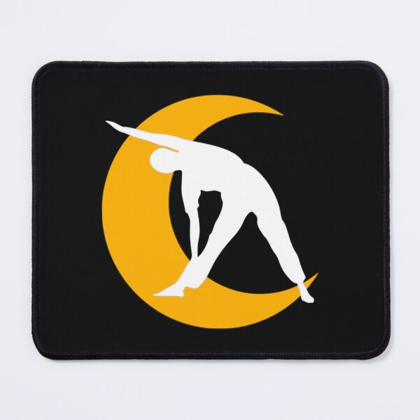 Item preview, Cute half moon yoga pose art. designed and sold by BEAUTY ⭐⭐⭐⭐⭐.