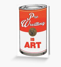 Pro Wrestling is (pop) Art - Colour Greeting Card