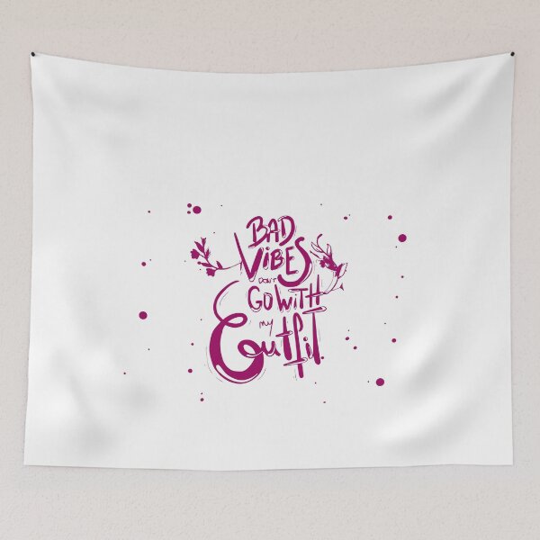 Item preview, Bad Vibes Dont Go With My Outfit Graphic designed and sold by FILEX ⭐⭐⭐⭐⭐(826).
