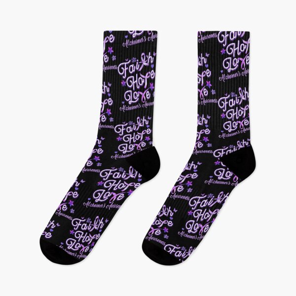 Item preview, Alzheimer's Awareness Purple Ribbon Products Faith Hope Love designed and sold by BrianLangley2.