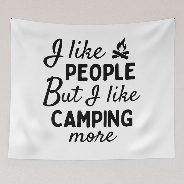 Item preview, I like people BUT I like camping more designed and sold by TheGreenGoat.