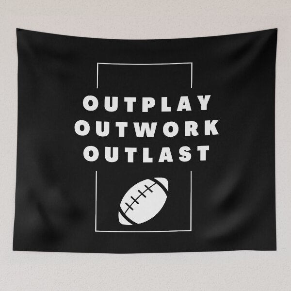 Item preview, Rugby: Outwork. Outplay. Outlast designed and sold by TheGreenGoat.