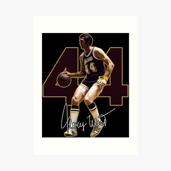 "Jerry West Mr Clutch Los Angeles Basketball Legend Signature Vintage