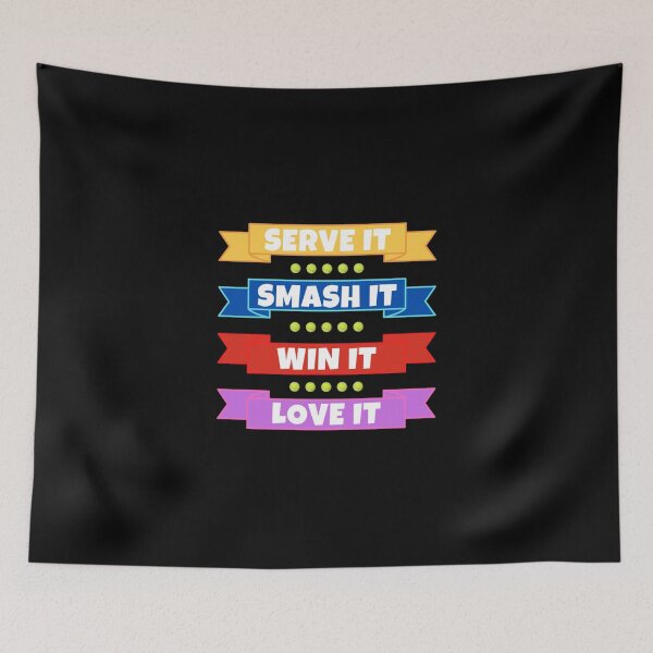 Item preview, Serve It Smash It Win It Love It Tennis Classic T-Shirt designed and sold by amberk1cira.