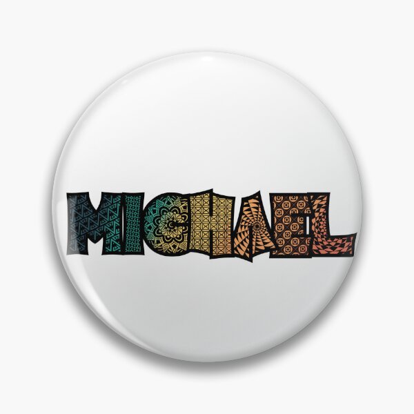 Item preview, Michael blue and orange name doodle designed and sold by heatherbenner.