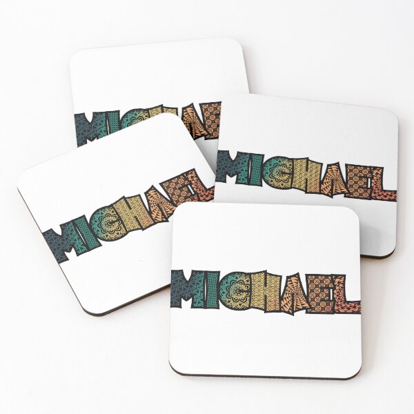 Item preview, Michael blue and orange name doodle designed and sold by heatherbenner.