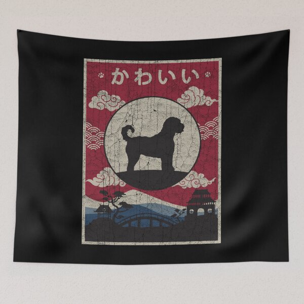 Item preview, Japanese Goldendoodle Kawaii designed and sold by rafaeltto.
