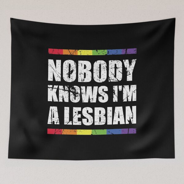 Item preview, Nobody Knows I'm A Lesbian Funny Women Lesbian Community designed and sold by haselshirt.