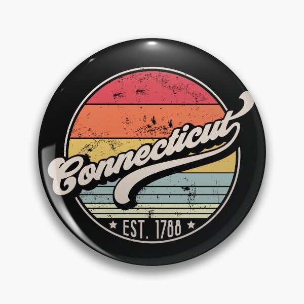 Item preview, Retro Connecticut Distressed Sunset Design designed and sold by gorillamerch.