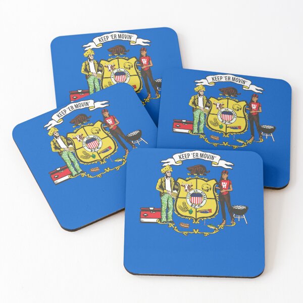 Item preview, Charlie Berens Merch Keeper Movin Wisconsin State Flag Shirt designed and sold by mavisrf1mar.