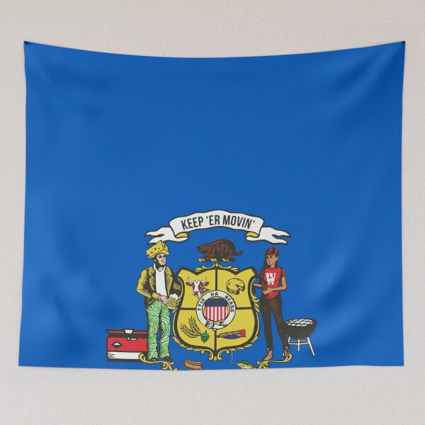 Item preview, Charlie Berens Merch Keeper Movin Wisconsin State Flag Shirt designed and sold by mavisrf1mar.