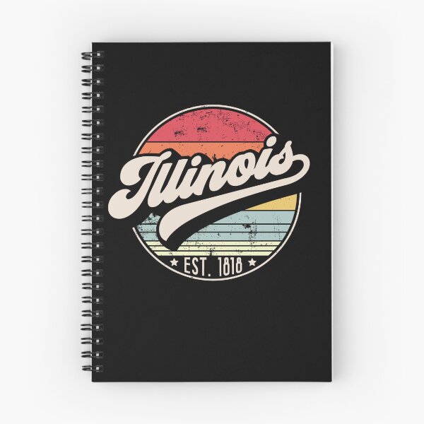 Item preview, Retro Illinois Distressed Sunset Design designed and sold by gorillamerch.