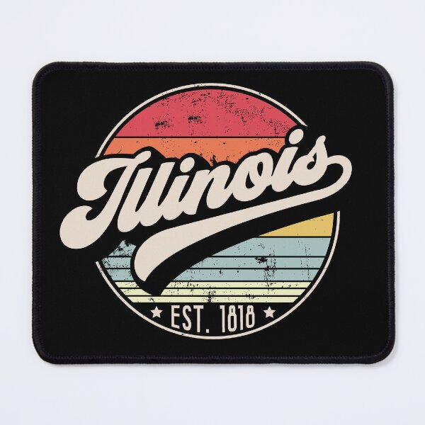 Item preview, Retro Illinois Distressed Sunset Design designed and sold by gorillamerch.