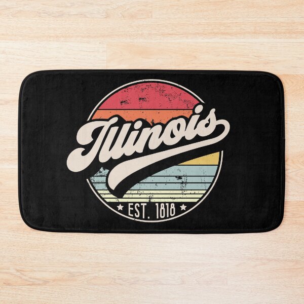 Item preview, Retro Illinois Distressed Sunset Design designed and sold by gorillamerch.