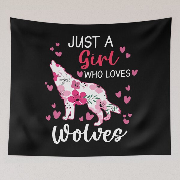 Item preview, Just A Girl Who Loves Wolves designed and sold by SunsetGloww.