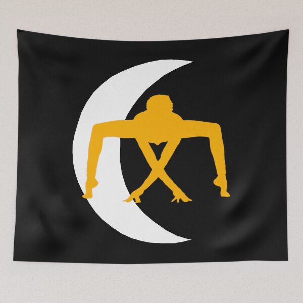 Item preview,     Cute half moon yoga pose art. designed and sold by BEAUTY ⭐⭐⭐⭐⭐.