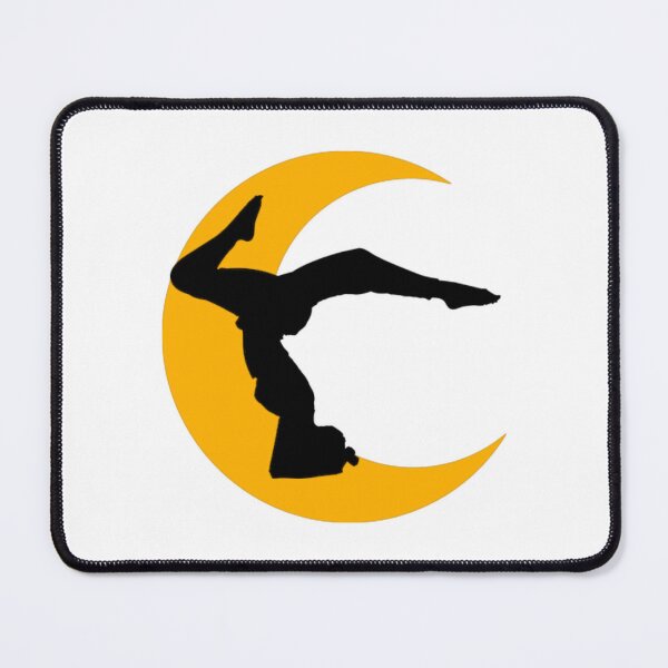 Item preview,   Cute half moon yoga pose art. designed and sold by BEAUTY ⭐⭐⭐⭐⭐.