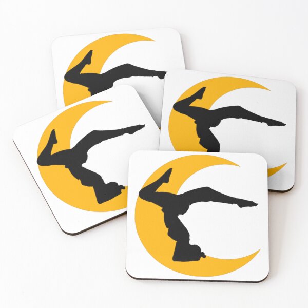 Item preview,   Cute half moon yoga pose art. designed and sold by BEAUTY ⭐⭐⭐⭐⭐.
