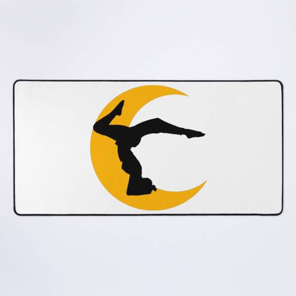 Item preview, Cute half moon yoga pose art. designed and sold by BEAUTY ⭐⭐⭐⭐⭐.