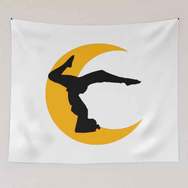 Item preview,   Cute half moon yoga pose art. designed and sold by BEAUTY ⭐⭐⭐⭐⭐.