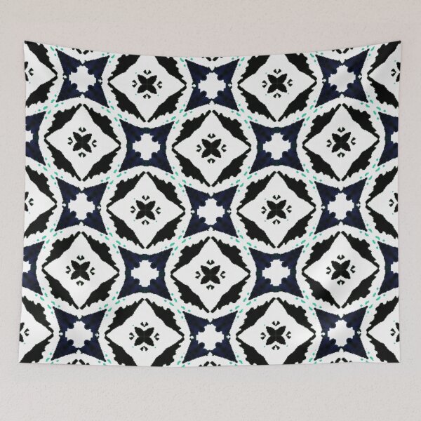 Item preview, Pineapple Squares and Lines Pattern Design  designed and sold by NightRags.