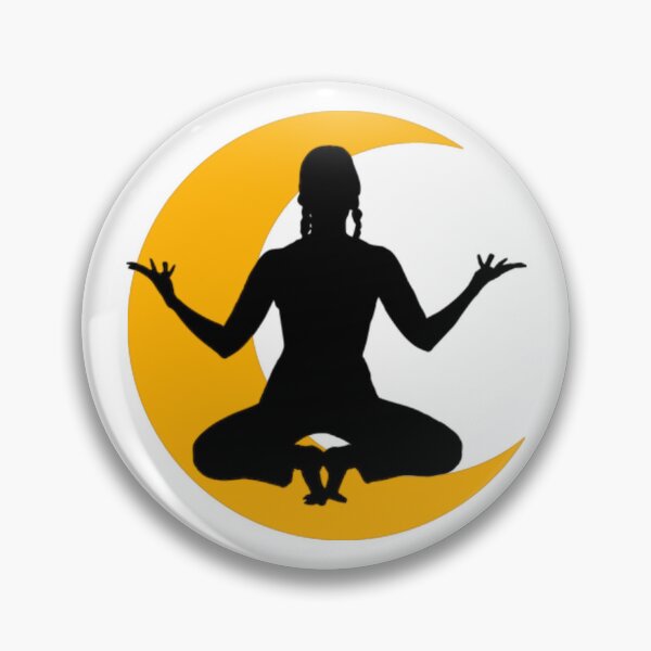 Item preview,  Cute half moon yoga pose art. designed and sold by BEAUTY ⭐⭐⭐⭐⭐.
