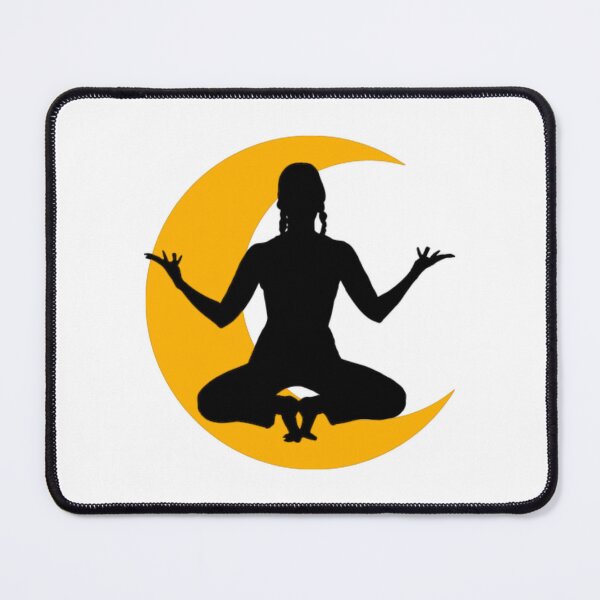 Item preview, Cute half moon yoga pose art. designed and sold by BEAUTY ⭐⭐⭐⭐⭐.
