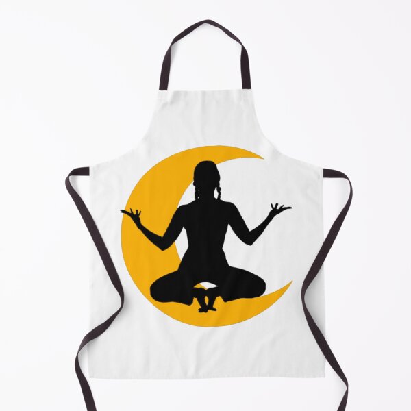 Item preview,  Cute half moon yoga pose art. designed and sold by BEAUTY ⭐⭐⭐⭐⭐.