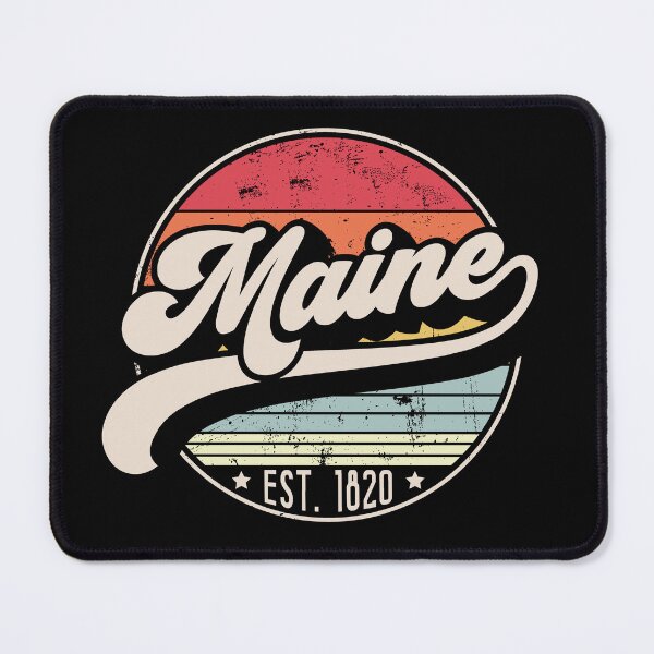 Item preview, Retro Maine Distressed Sunset Design designed and sold by gorillamerch.