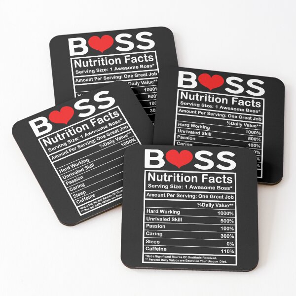 Item preview, Boss Nutrition Facts designed and sold by SunsetGloww.