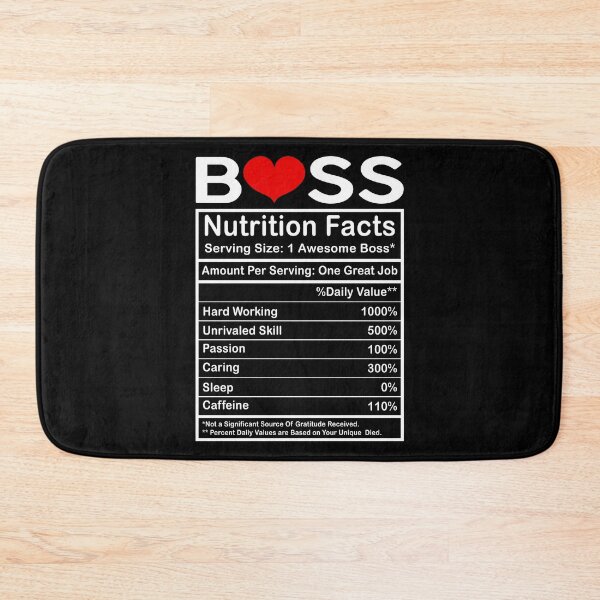 Item preview, Boss Nutrition Facts designed and sold by SunsetGloww.