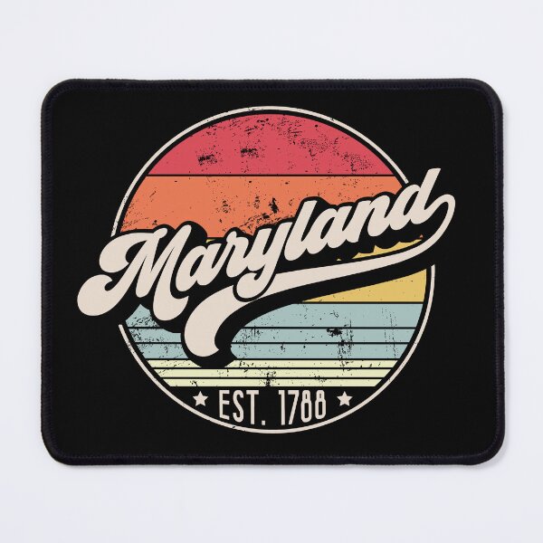 Item preview, Retro Maryland Distressed Sunset Design designed and sold by gorillamerch.