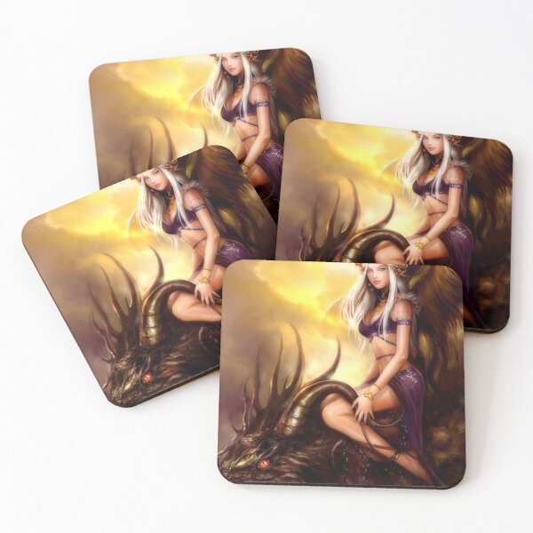 Item preview, Dragon rider girl designed and sold by JapanHeavenArt.