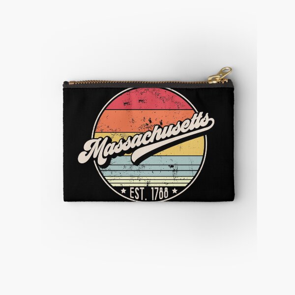 Item preview, Retro Massachusetts Distressed Sunset Design designed and sold by gorillamerch.