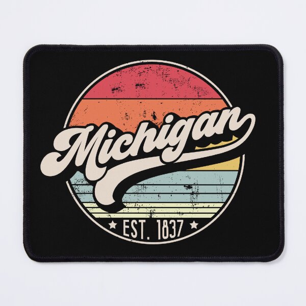 Item preview, Retro Michigan Distressed Sunset Design designed and sold by gorillamerch.