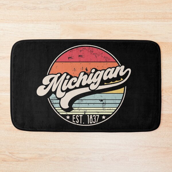 Item preview, Retro Michigan Distressed Sunset Design designed and sold by gorillamerch.