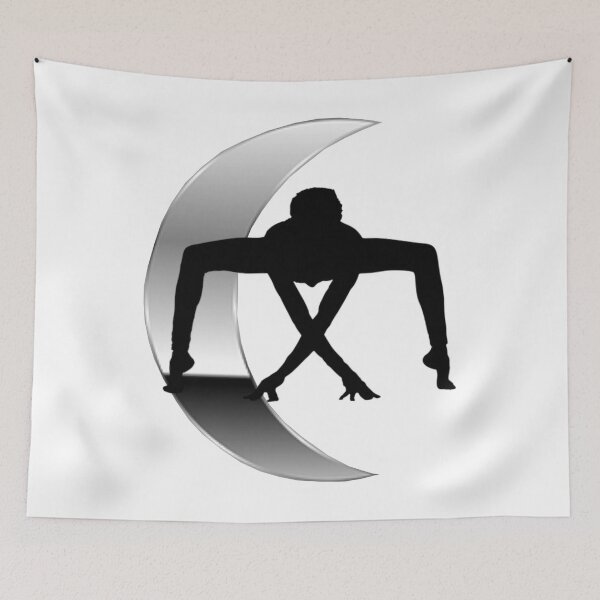 Item preview,   Cute half moon yoga pose art. designed and sold by BEAUTY ⭐⭐⭐⭐⭐.