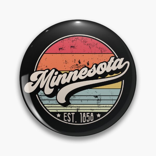 Item preview, Retro Minnesota Distressed Sunset Design designed and sold by gorillamerch.