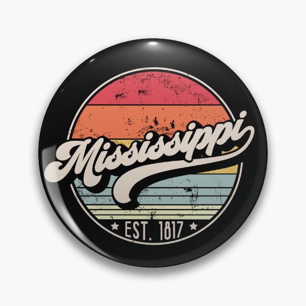 Item preview, Retro Mississippi Distressed Sunset Design designed and sold by gorillamerch.