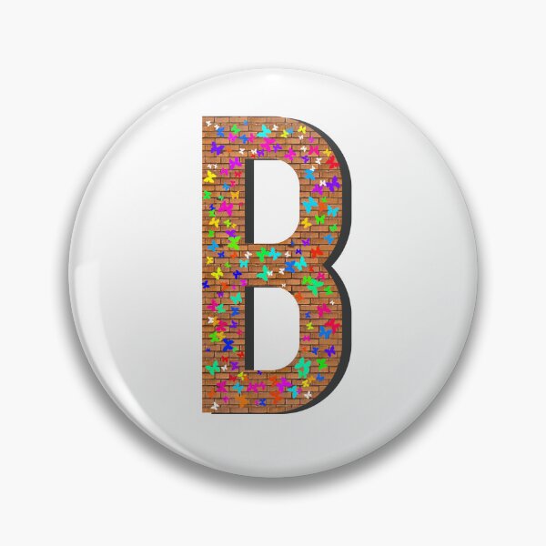 Item preview, Letter B Graffiti Butterflies designed and sold by UniqueDesignHub.